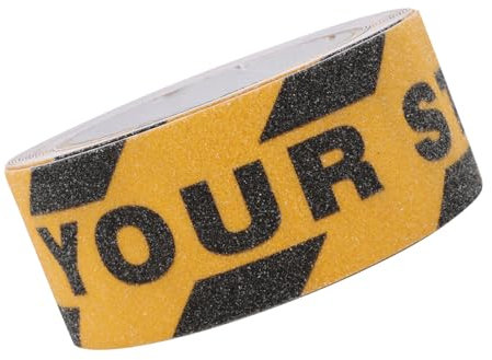 Watch Your Step Anti-Rutsch-Tape für Fußböden und Treppen, Abrasiv, Warnband, 48 mm breit x 5 m lang)