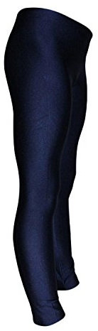 GymStern Leggings Turnhose aus Lycra mit Glanz Effekt in Dunkelblau oder Schwarz Farbe Dunkelblau, Größe 128