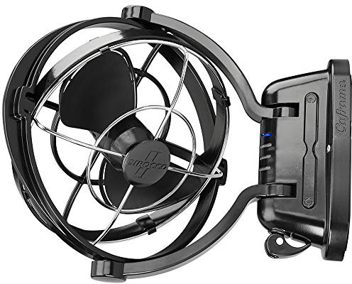 Caframo Sirocco II 3-Speed 7 Gimbal Fan - Black - 12-24 V