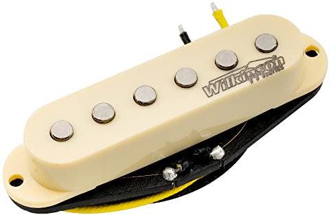 Wilkinson Série M High Output Alnico 5 Strat Micro Simple Bobinage Milieu Pickup pour Guitare électrique Stratocaster, Crème