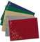 50x Weihnachts-Briefumschläge - DIN C6 - mit Gold-Metallic geprägtem Sternenregen - Farbenmix 1 - je Farbe 10 Stück - Nassklebung - 114 x 162 mm