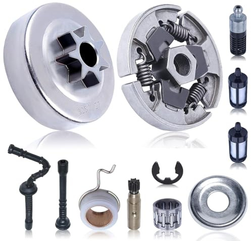 Mtanlo . Kit pompa olio pignone tamburo frizione 325 pollici per Stihl 021 023 025 MS230 MS250 Saw US, .325-7T tamburo frizione, frizione, rondella frizione, ingranaggio a vite senza fine, cuscinetto