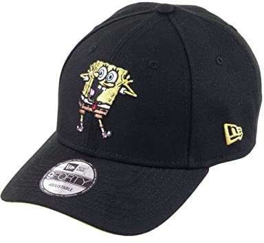 New Era SpongeBob SquarePants Black 9Forty Adjustable Cap - One-Size