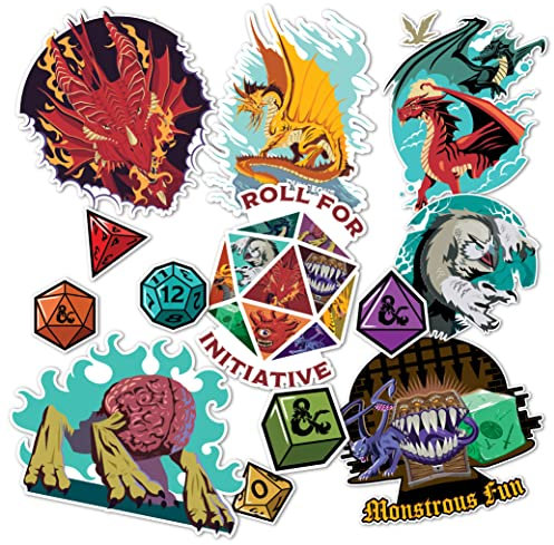 Desert Cactus Dungeons & Dragons Aufkleber – 13 D&D-Aufkleber, Laptop, Wasserflasche, Auto, Sammelalbum, Vinyl-Dekorationen, Geburtstagsgeschenke, Partyzubehör (2–3)