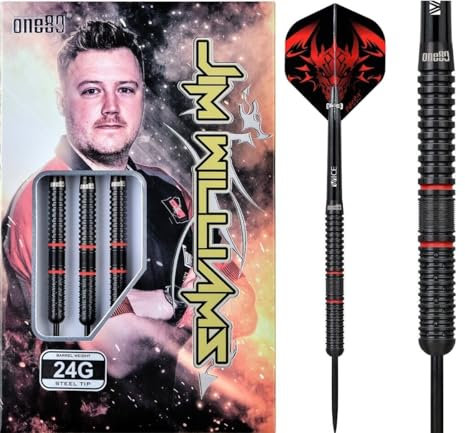 ONE80 Jim Williams 80% HD - Steeldarts 24 Gramm