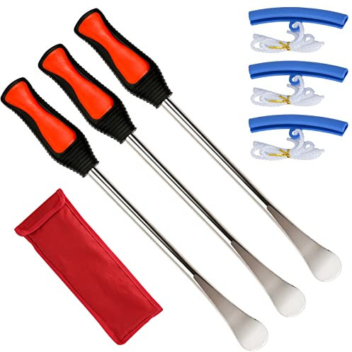 Ansobea 3er Set Reifenheber Reifen Montiereisen,3pcs Reifenheber montierhebel Werkzeug für Motorrad Fahrrad Reifen