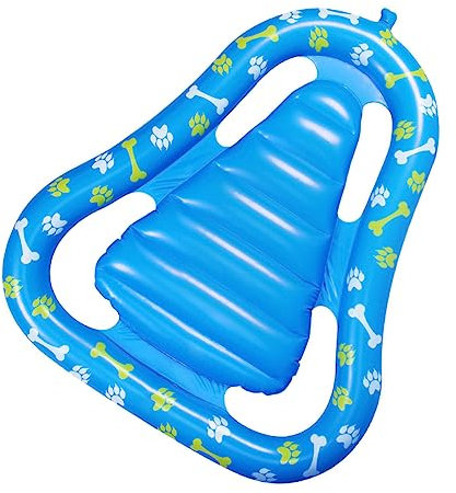Toyvian Tapisserie Flotteur De Piscine Pour Petit Chien Chaise Longue De Piscine Pour Chien Jouets Pour Chiots Flotteur De Piscine Pour Chiot Gros Chien Flotte Gonflable Pvc Lit Pour Chien