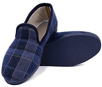COZSERIES CoboFamily Zapatillas de Estar por Casa Hombre Zapatos Mocasines Paño Plano Cerradas Slipper Termicas Talla 40 – 45