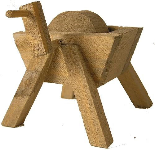FADEDA Schleifbock/Höhe:6 cm/handbemalt/detailgetreue Krippen Figuren - Weihnachten Tisch Dekoration Krippe Zubehör