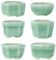 happy bonsai Lot de 6 mini pots émaillés verts de 4,5 cm