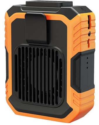 Under Clothes Fan - 3 Speeds Waist Fan, Body Fan Rechargeable | Hands Wearable Fan with Charging Function, Portable Drop Proof Fan for Outdoor, Jobsite, Farms, Traveling, Fishing
