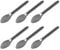 AOEVUIR 6 Pcs Cuillère à pilules en acier inoxydable avec tête unique Cuillère à pilules pour le remplissage de microcapsules