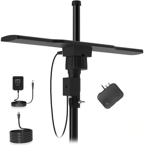 2025 Digital HD TV Antenna Outdoor, 3000+ Miles Long Ranges, Directional 360 Degree Rotation,Outdoor TV Antenna for Smart TV,Support 2 TVs-8K 4K 1080p All Smart/Old TVs VHF UHF-35ft HDTV Cable