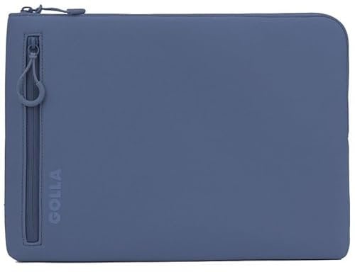 Golla Laptop Tasche/Wasserdichter Laptop Sleeve aus Neopren/Für MacBook, Asus und weitere Notebooks/Elegante Laptophülle/Reißverschluss mit Neoprenmantel / 13 Zoll/Petroleum