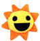 SneiDr Sprunki Plushies Kuscheltier Weicher Plüsch mit PP-Füllung Robust Umweltfreundlich Spielzeug als Geburtstag Geschenk Sammlerstück Oder Deko für Kinder und Fans (Orange Sonne 17cm)