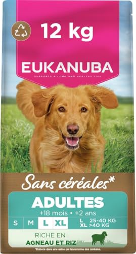 Eukanuba Grain Free Lamb - Complete Dry Dog Food - For Adult Large & Giant Breed Dogs 12KG