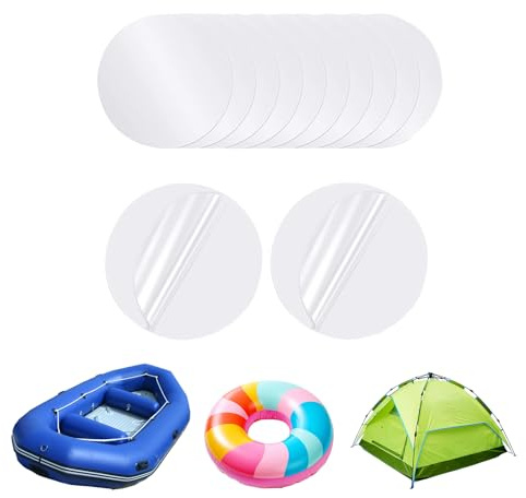 Inflatable Pool Patch Set, Pool Patch Repair Kit - Waterproof TPU Underwater Pool Patch, Self-Adhesive, Transparent, High Viscosity Repair Tape for Inflatable Pool Swimming Ring Bouncy Castle Airma
