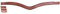 HILASON Cob U-förmiges englisches gepolstertes Zaumzeug, Stirnband, Rohlinge, leerer K, Stirnband, U-Haarband, Stirnbänder für Pferde mit Glitzer, Western-Stirnband, Halfter (1,9 x 38,1 cm)