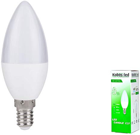 e14 led Leuchtmittel Lampe in Kerzenform 5W ersetzt 40W warmweiß 1er-Pack Kobos-led