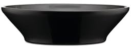 Alessi Tonale | DC03/2 B - Set di 4 Piatti Fondi in Ceramica Stoneware, Nero