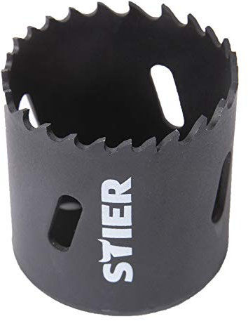 STIER Lochsäge, HSS-Co8, Bimetall, 68 mm, Dosenbohrer, Lochbohrer, HSSE, Bohrkrone 68mm, Lochkreissäge, Steckdosenbohrer, Lochsäge, Kreisschneider, Kreisbohrer