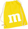 MKM Wear Fasching Turnbeutel M&M Tasche Rucksack (gelb)