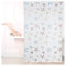 Relaxdays Duschrollo Ocean, wasserabweisend, Muschel Badrollo Wanne u. Dusche, Deckenmontage,140x240cm, semitransparent