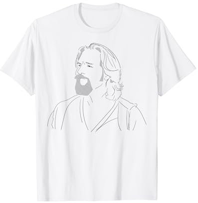 The Big Lebowski The Dude Portrait Sketch T-Shirt