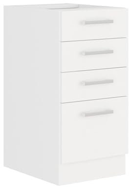 Kuechen-preisbombe EKO White Unterschrank 40 Weiss matt Küchenzeile Küchenblock Küche Einbauküche