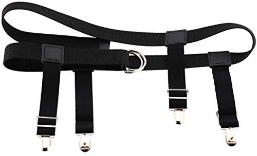 JOYKK Herren Damen Gummiband aus elastischem Nylon mit Strumpfband Hosenträger Clip Strümpfe Hosen Jeans Halter Träger Verstellbare rutschfeste Klemme