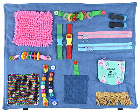 rainbowstar Fidget-Decke für Alzheimer-Patienten, Angstlinderung, autistische Demenz, therapeutisches Werkzeug, sensorisches Pad