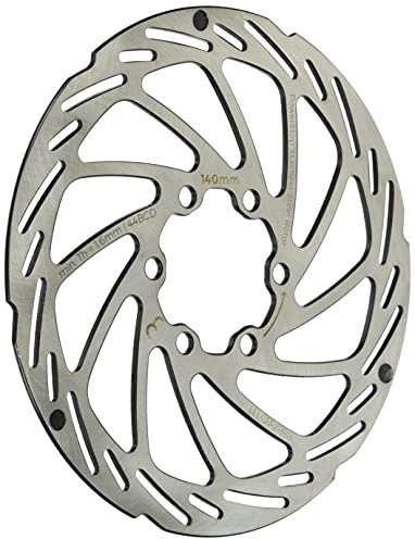 BBB Cycling Fahrrad Bremsscheibe mit 6 Schrauben Edelstahl Fahrradbremsscheibe mit Verschleißanzeige für Road Mountain E-Bikes MTB 220mm PowerStop BBS-115