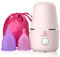 Menstrual Cup Steamer Sterilizer, Portable Menstrual Cup Wash Kit, Comes with Two Reusable Period Cup, High Temperature Steam Sterilization, Great Partner for Women Travel