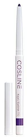COSLINE Kajal und Eyeliner 110 Lila, Wasserfester Kajal, Verschmiert nicht, Lila Lidstrich, Weiches Auftragen, Starke Pigmentierung, Vegan, Made in Germany