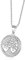 TOFBS Bilder Medaillon zum öffnen mit Kette Rund Blume Damen Herren Halskette Edelstahl Amulett Anhänger mit foto Schmuck (Silber*Lebensbaum)