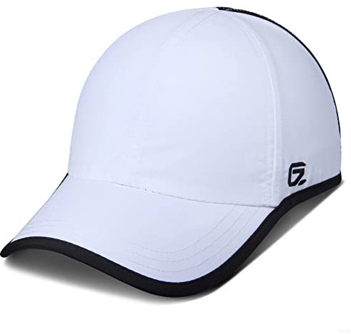 Mens Hats Baseball Cap UPF 50+ Sun Quick Dry Lightweight Breathable Trucker Hat Outdoor Hiking Fishing Run Golf Sports Dad Mesh Hats A Go Running Quick Drying Hat for Women Men White L/XL