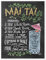 Mai Tai Rezept (Englisch) Poster von Lily & Val 30 x 40 cm Wandbilder Wanddeko