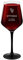 Maverton Calice da vino Rubino - 300 ml - incisione personalizzata - con gambo nero - perfetto per vino secco e dolce - pensiero speciale per compleanno - unico per uomo - uva perfetta