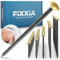FIXXIA Set de clous pour tableaux avec ou sans aide à l'enfoncement, 50 pièces ø2mm, noir avec tête décorative dorée ou argentée ø6mm, 20, 25, 30, 40, 50mm (Or avec aide à la fixation)
