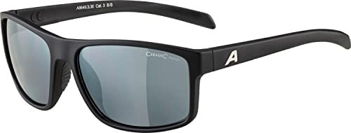 ALPINA NACAN I - Verspiegelte und Bruchsichere Sonnenbrille Mit 100% UV-Schutz Für Erwachsene, black matt, One Size