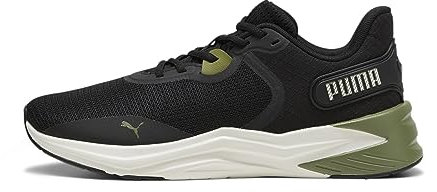 PUMA Unisex Disperse Xt 3 Neo Force Road Running Shoe, Olive Green Black Warm White, 42 EU