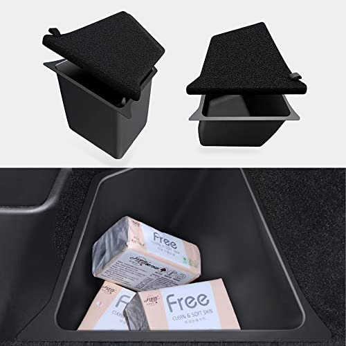 Arcoche Rear Trunk Organizer Storage Box Bins Side Box for Tesla Model Y (2 PC China Version)