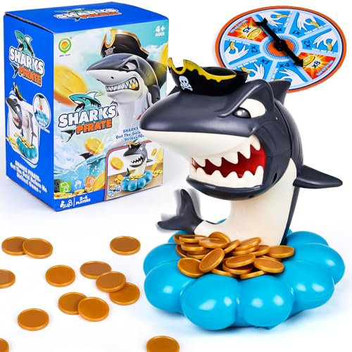 Yizemay Klapperschlange, Monsterjäger Spiel Rattlesnake Shark Tricky Toy, Lustiges Reaktionsspiel für Spaß und Spannung ab 4 Jahren(B)