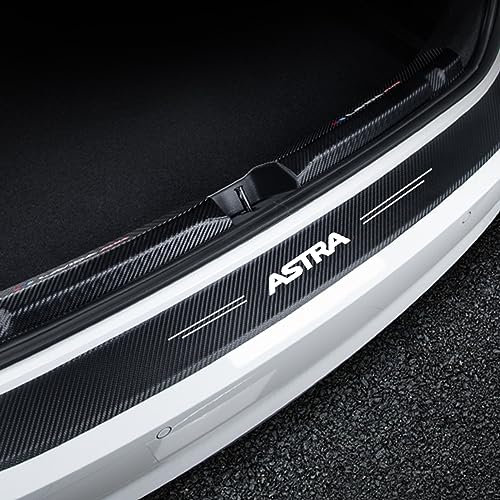 Auto Stoßstangenschutz Kofferraum Kantenschutz Streifen für Op-EL Astra F G H J K | Ladekantenschutzfolie | Auto Innen Zubehör Kohlefaser Kratzschutz Aufkleber,Black