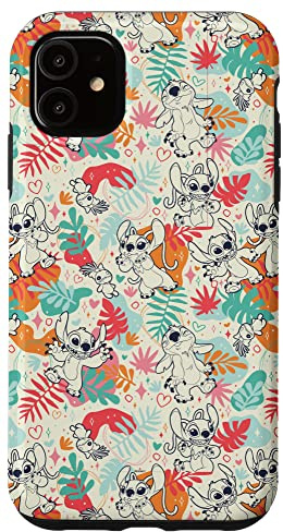 Disney Lilo & Stitch Patterns (Stitch & Angel) Case for iPhone 11