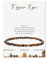 LOCCY Echtes Naturstein Armband für Damen, 4mm Perlenarmband Yoga Armband für Muttertag Geburtstag Valentinstag Geschenke für Mama Tochter Oma Enkelin Schwester (Tigerauge)