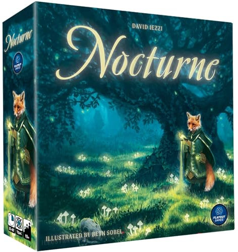 Alderac Entertainment Group Nocturne ist EIN englisches strategisches Puzzle-Brettspiel für 1-4 Spieler, das auf Kickstarter erhältlich ist und eine Spieldauer von 30-45 Minuten hat.