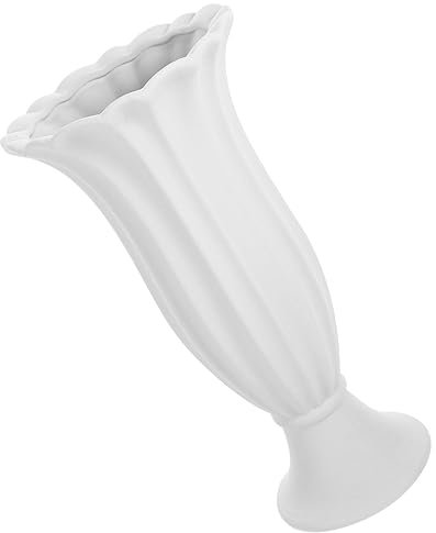 RORPOIR Keramik Grabvase Gedenkvase Frostbeständig Friedhofsblumentopf Roman Säulen Design Für Gräber Und Grabstätten