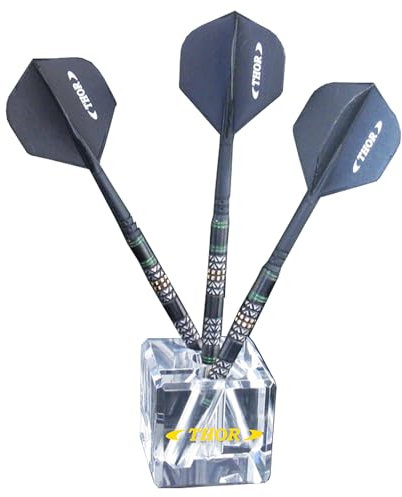 THOR-DARTS The Cube 3-er Acryl Dart Display - Würfel-Dartständer für 3 Darts (ein Set), hochwertig verarbeitet, langlebig