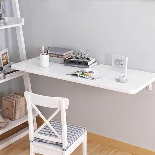 Wandmontiertes faltbares Waschküchenregal mit Halterungen, 60 70 80 90 100 120 cm, zusammenklappbarer Frühstücksbartisch, Hängeschrank mit Blättern, 40 x 30 cm